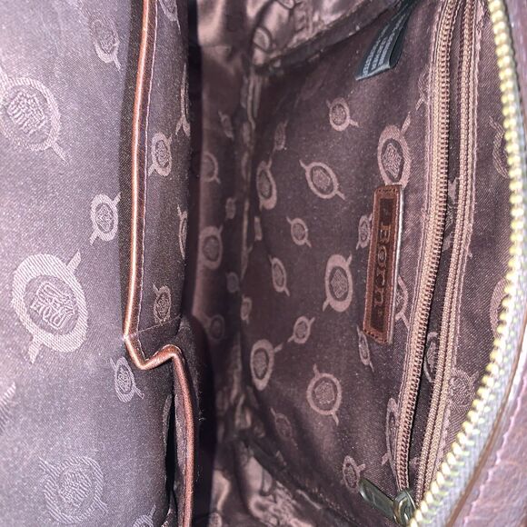 Born Metro Backpack Brown Leather Metal Studs Top Handle main image 9